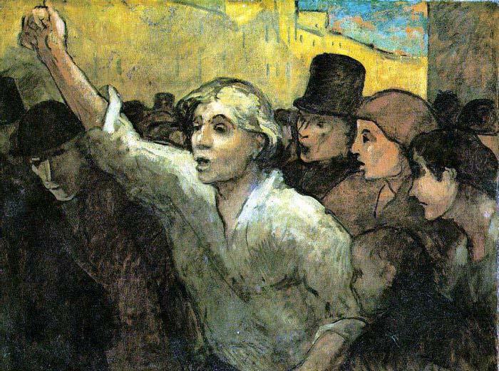 Honore  Daumier The Uprising china oil painting image